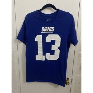Odell Beckham Jr. Shirt New York Giants Football Nike Men’s Blue Tee Sz LRG #13